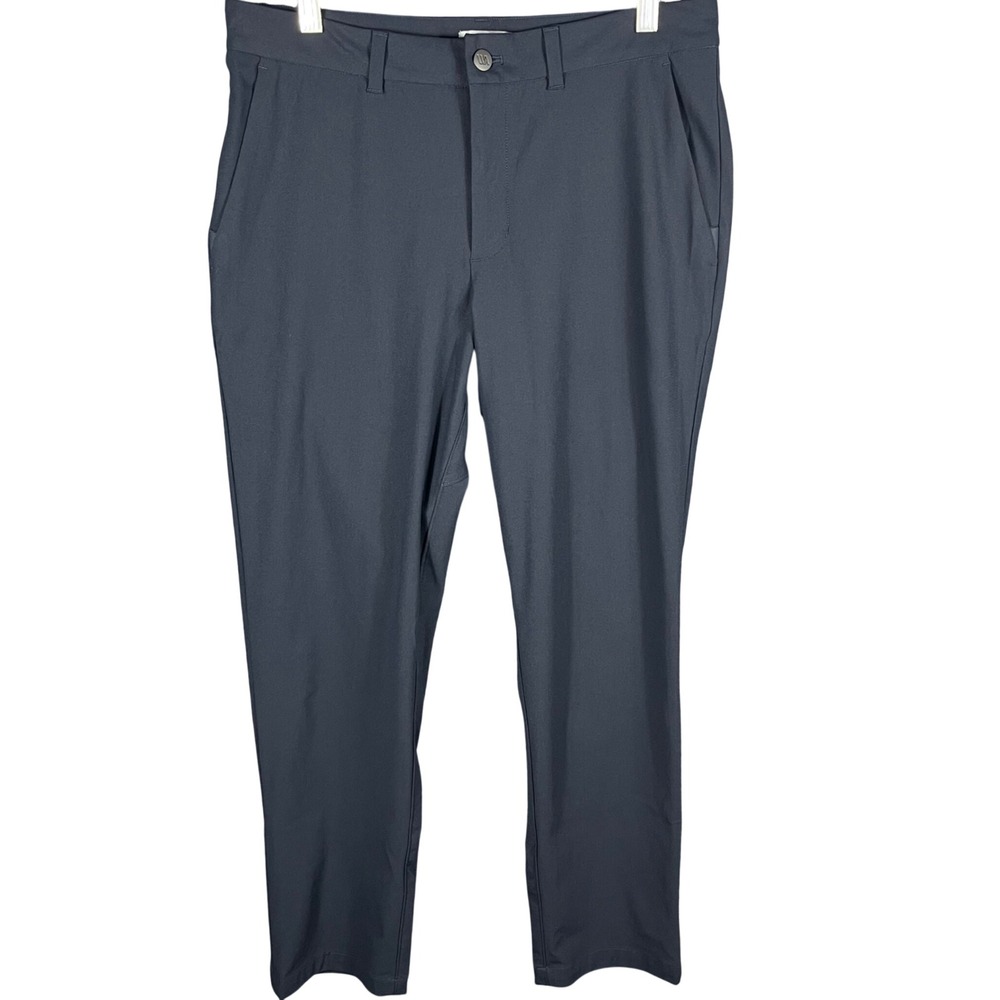 VRST Athletic Pants Men 32x30 Navy Blue Sorona Polyester Stretch Chino Trousers